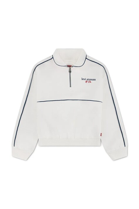 Levi's bluza dziecięca z bawełną MEET AND GREET HALF ZIP beżowa 3ER410
