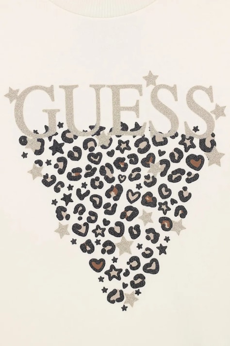 Guess кофта дитяча бавовняна — AW26-BLGZT8, бежевий — фото 3