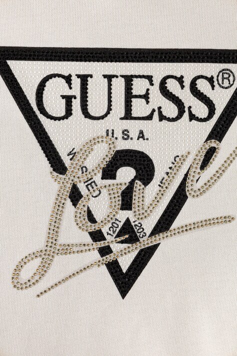 Guess кофта дитяча бавовняна — AW26-BLGZT9, бежевий — фото 3