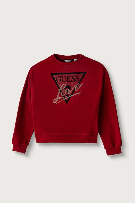 Guess Melegítőfelső gyerek pamut piros J6BQ20 K8007