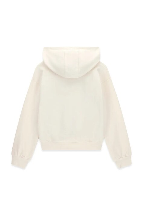 Guess Bluza z kapturem dziecięca bawełniana beżowa J6BQ03 K6086