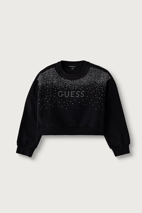 Guess Кофта для детей из хлопка чёрная J6BQ02 K6084