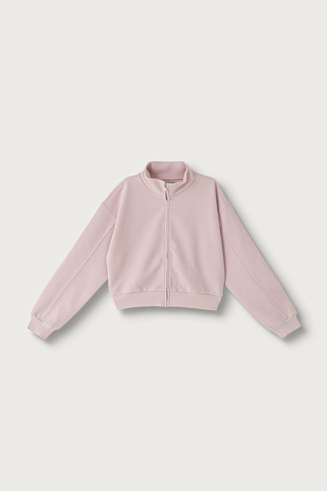 Guess Mikina na zips detská ružová J6BQ01 K6082