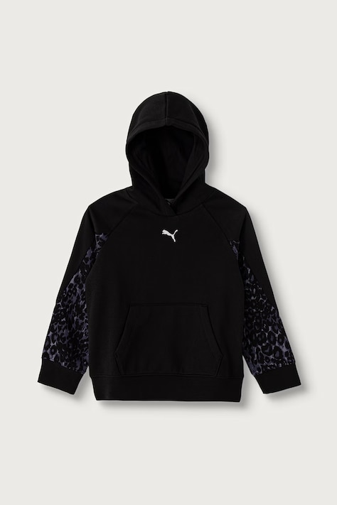 Puma bluza z kapturem dziecięca z bawełną PUMA SPORT ANIMAL Hoodie czarna 694847