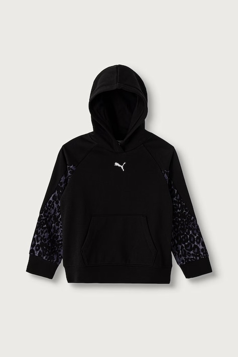 Puma bluza z kapturem dziecięca z bawełną PUMA SPORT ANIMAL Hoodie czarna 694847