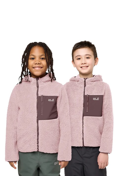 Jack Wolfskin Bluza polarowa dziecięca ICE CURL różowa 1609232