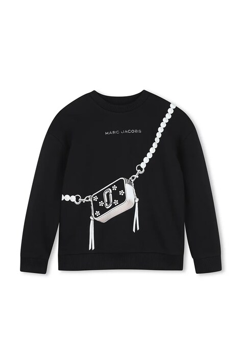 MARC JACOBS Dukserica sa kapuljačom za djecu od pamuka crna W61005