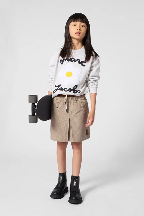 MARC JACOBS Bluza dziecięca bawełniana szara W61009