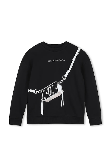 MARC JACOBS Dukserica sa kapuljačom za djecu od pamuka crna W61005