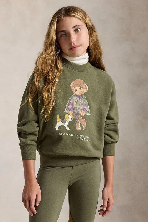 Polo Ralph Lauren Mikina detská s bavlnou zelená 313B26298001