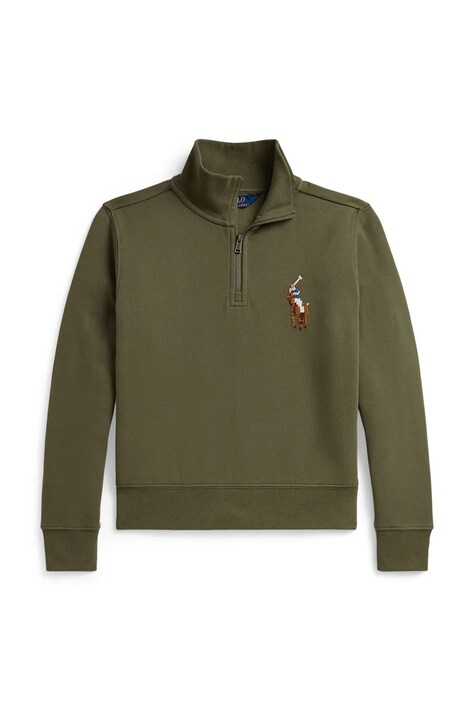 Polo Ralph Lauren Dukserica za djecu s pamukom zelena 313B26295001