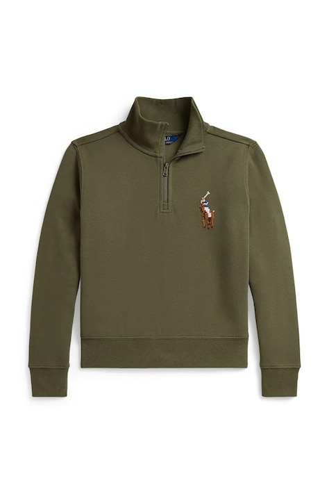 Polo Ralph Lauren Dukserica za djecu s pamukom zelena 313B26295001