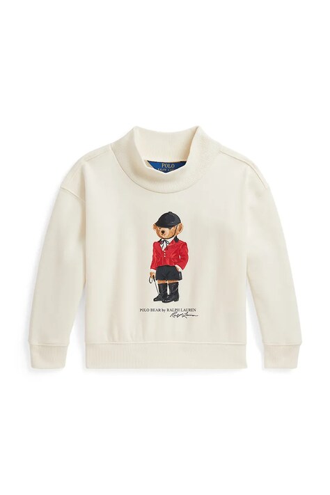 Polo Ralph Lauren Dukserica za djecu s pamukom bež 312B28482001