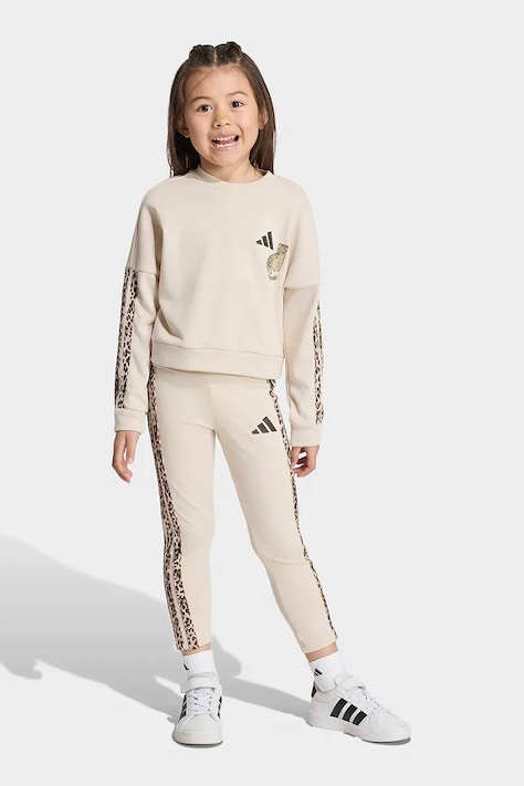 adidas súprava detská s bavlnou béžová KC7210
