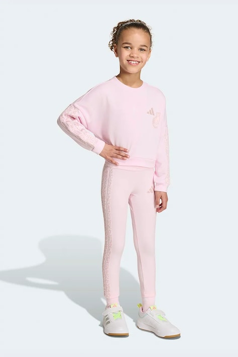 adidas súprava detská s bavlnou ružová KC7211