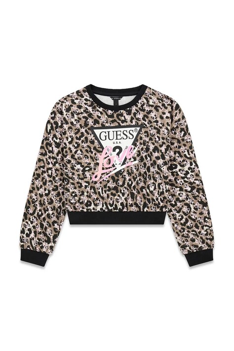 Guess bluza dziecięca bawełniana beżowa J6YQ04 K3897