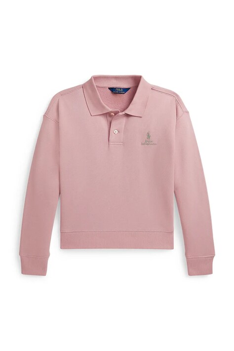 Polo Ralph Lauren mikina detská s bavlnou ružová 313B20042001