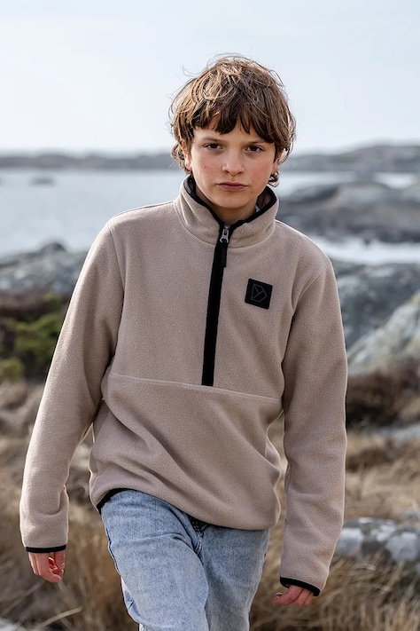 Didriksons Bluza dziecięca polarowa RUBI KIDS HZ 2 beżowa 506383