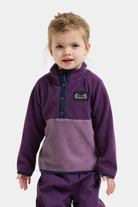 Didriksons Bluza dziecięca polarowa MONTE KIDS HALF BU 6 fioletowa 506309