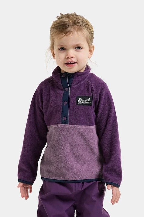 Didriksons Bluza dziecięca polarowa MONTE KIDS HALF BU 6 fioletowa 506309