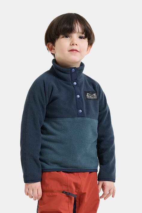 Didriksons Bluza dziecięca polarowa MONTE KIDS HALF BU 6 niebieska 506309