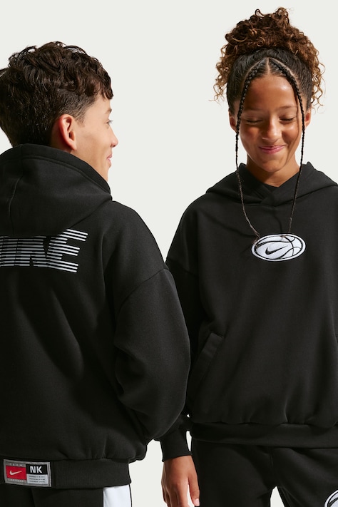 Nike Bluza z kapturem dziecięca czarna IO8739
