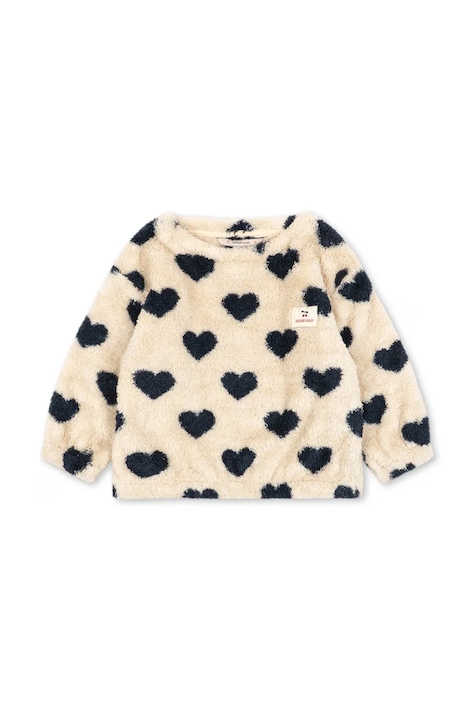 Konges Sløjd Суичър за деца от полар COZY SWEAT SHIRT GRS бежов KS107398