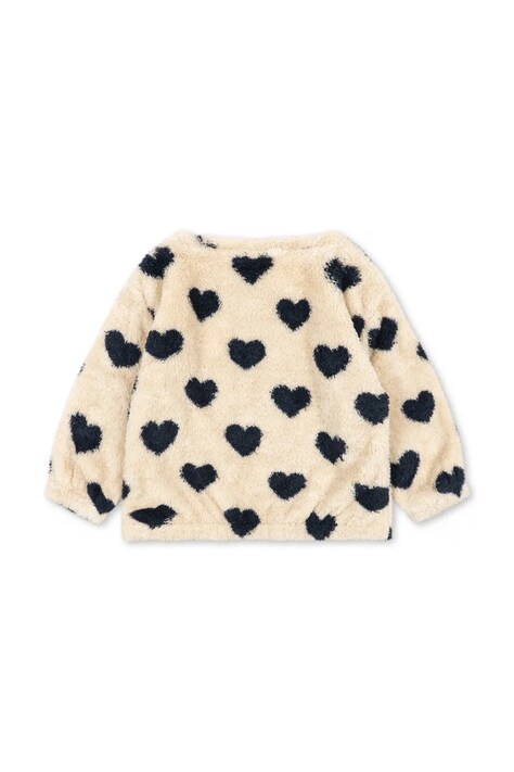 Konges Sløjd Bluza dziecięca polarowa COZY SWEAT SHIRT GRS beżowa KS107398