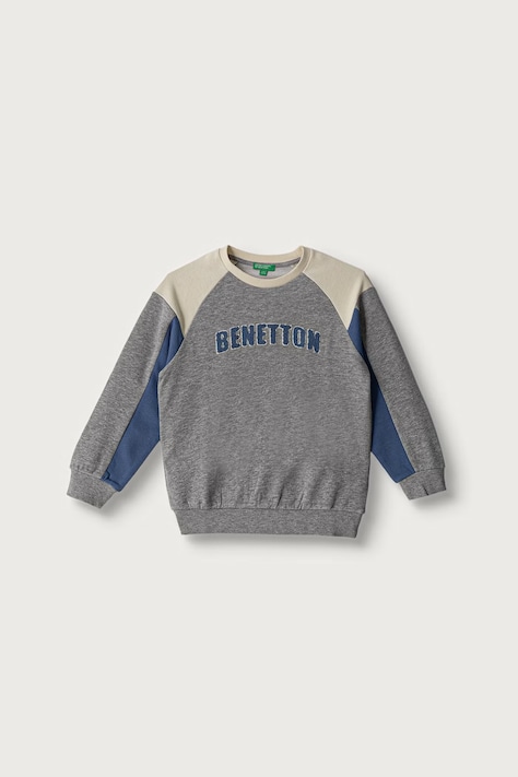 United Colors of Benetton Bluza dziecięca bawełniana szara 3J70G10NM