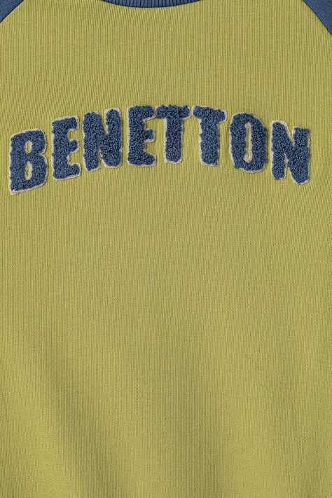 United Colors of Benetton Bluza dziecięca bawełniana zielona 3J70G10NM