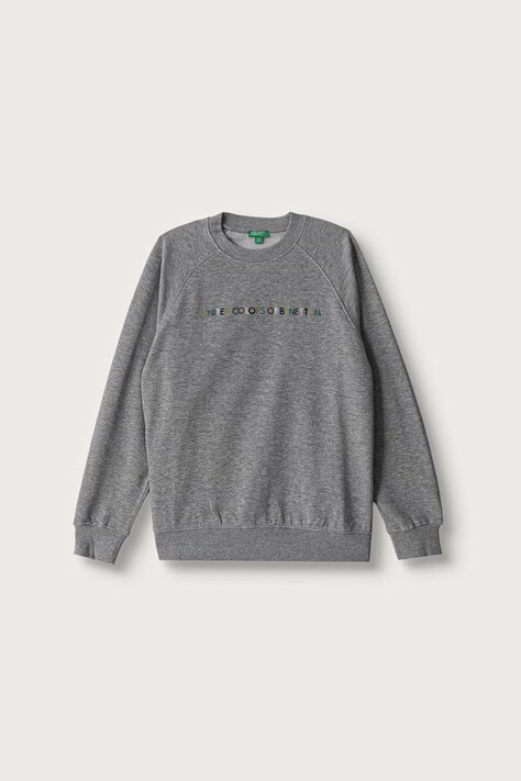 United Colors of Benetton Bluza dziecięca bawełniana szara 3J68C10UC