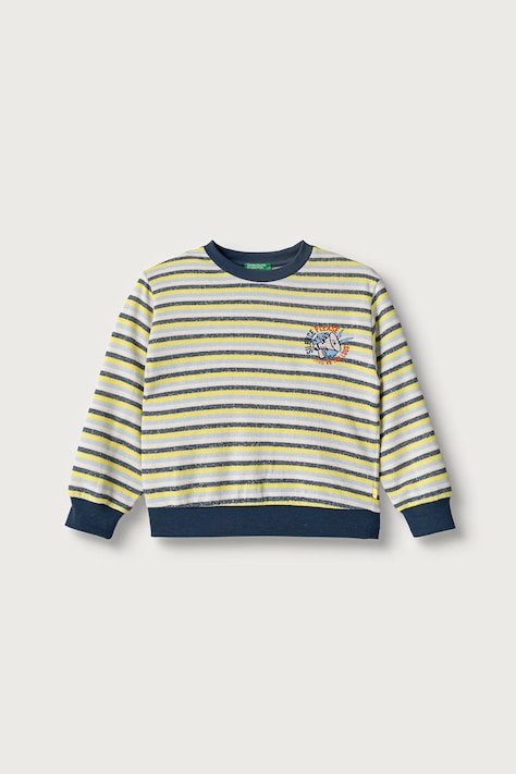 United Colors of Benetton Bluza dziecięca z bawełną multicolor 331PG10MJ