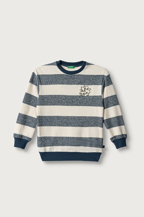 United Colors of Benetton Pulover otroški z bombažem siv 331PC10SY