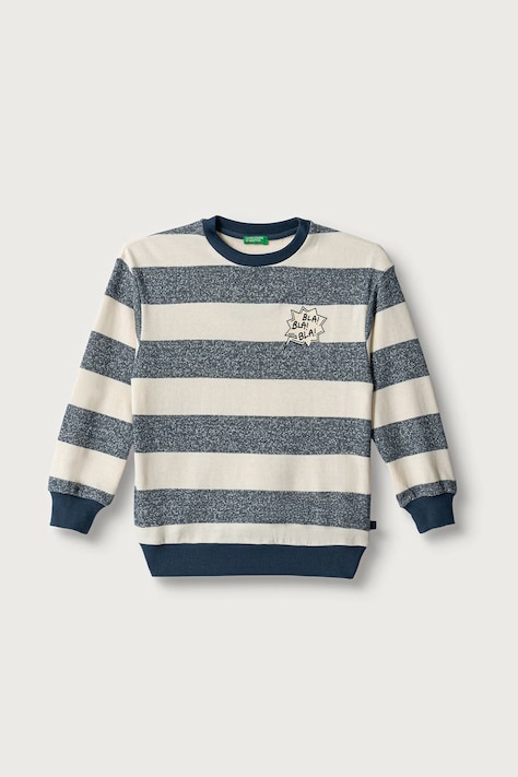 United Colors of Benetton Pulover otroški z bombažem siv 331PC10SY