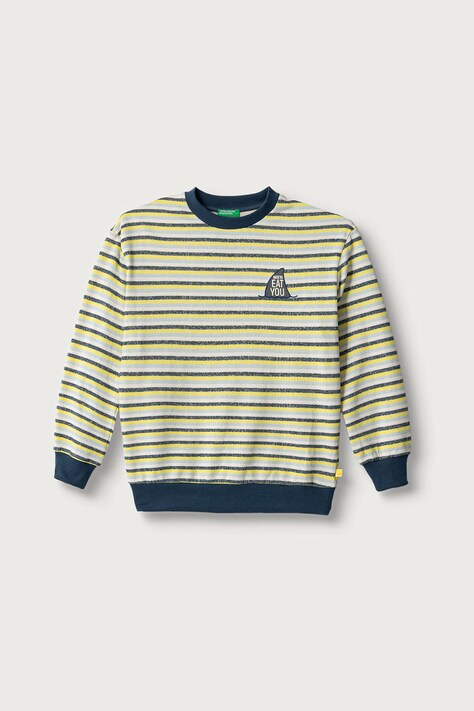 United Colors of Benetton Pulover otroški z bombažem pisan 331PC10SY