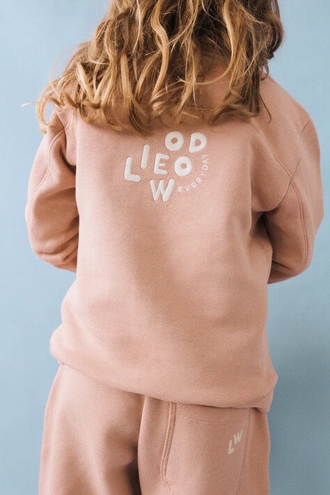 Liewood Bluza dziecięca bawełniana Ridley Sweatshirt różowa LW20778