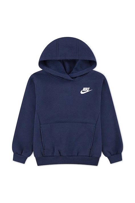 Nike Bluza z kapturem dziecięca z bawełną granatowa 86L088