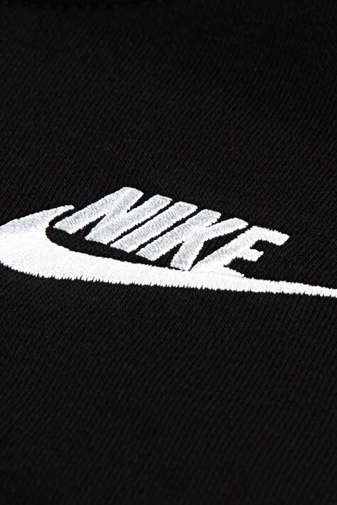 Nike Bluza z kapturem dziecięca z bawełną czarna 86L088