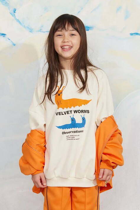 Mini Rodini bluza dziecięca bawełniana biała 26720120