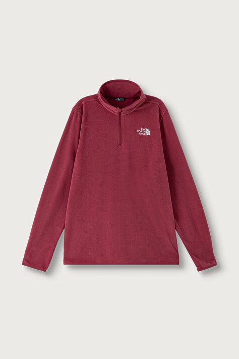 The North Face Dukserica za djecu s flisom TEEN GLACIER 1/4 ZIP PULLOVER roza NF0A8CVGNMP1