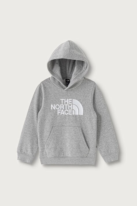 The North Face Dukserica sa kapuljačom za djecu s pamukom TEEN TNF ESSENTIAL DREW PEAK HOODIE siva NF0A8H3YCQO1