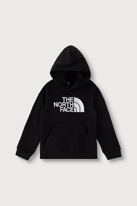 The North Face Dukserica sa kapuljačom za djecu s pamukom TEEN TNF ESSENTIAL DREW PEAK HOODIE crna NF0A8H3YJK31