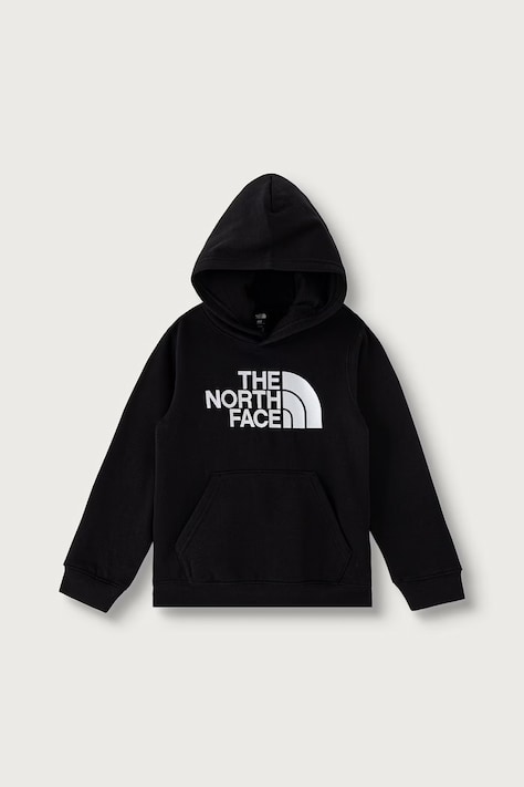 The North Face Dukserica sa kapuljačom za djecu s pamukom TEEN TNF ESSENTIAL DREW PEAK HOODIE crna NF0A8H3YJK31