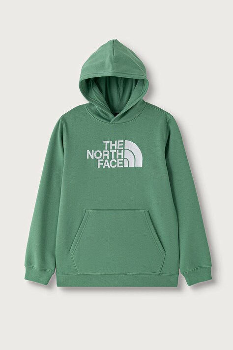 The North Face Dukserica sa kapuljačom za djecu s pamukom TEEN TNF ESSENTIAL DREW PEAK HOODIE zelena NF0A8H3YG571