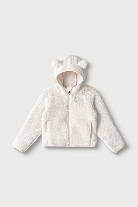 The North Face Bluza rozpinana z kapturem dziecięca polarowa KID CAMPSHIRE F/Z HOODIE beżowa NF0A88VRQLI1