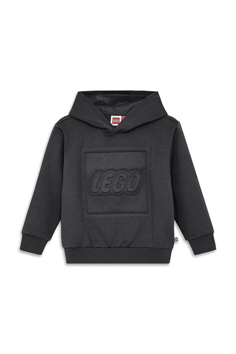 Lego Bluza z kapturem dziecięca LWSKY 600 czarna 60.1101.295