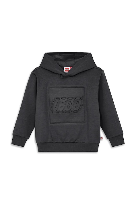Lego Bluza z kapturem dziecięca LWSKY 600 czarna 60.1101.295