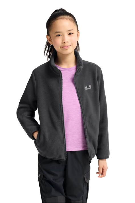 Jack Wolfskin Μπλούζα fleece παιδική TAUNUS 200 μαύρη A66237