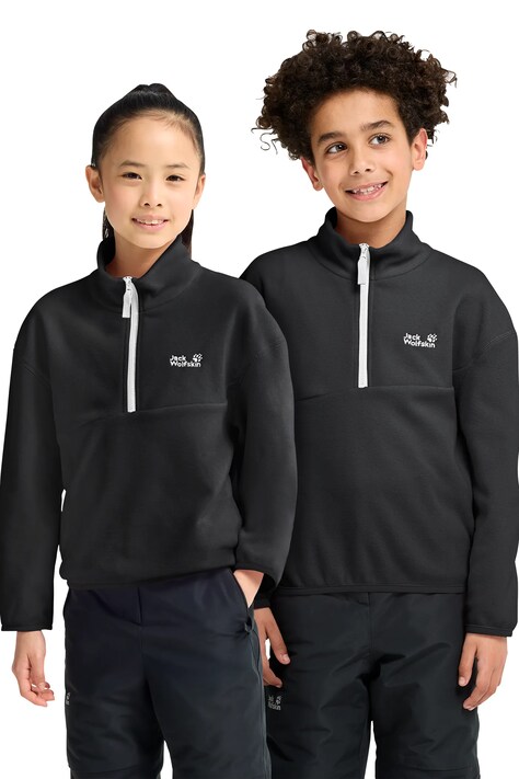 Jack Wolfskin Bluza polarowa dziecięca TAUNUS 100 czarna A66169