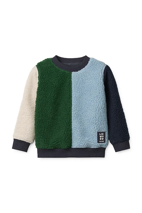 Liewood Dukserica za djecu Ridley Pile Sweatshirt zelena LW21163